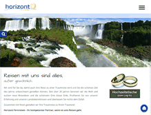 Tablet Screenshot of horizont-fernreisen.de